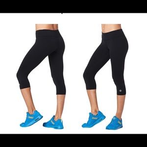 Zumba Perfect Capri Black XS preowned good cond